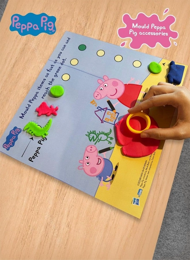 Peppa Pig Soft Dough Match N' Mould Cube Activity Set - 3+ years 6 pcs