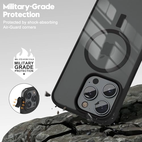 Case for iPhone 16 Pro Max Clear Back Phone Bumper Cover with MagSafe for iPhone 16 Pro Max