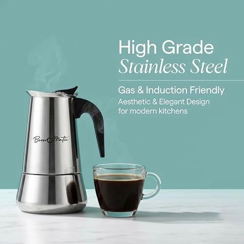 Stovetop Moka Pot - 200ml Induction