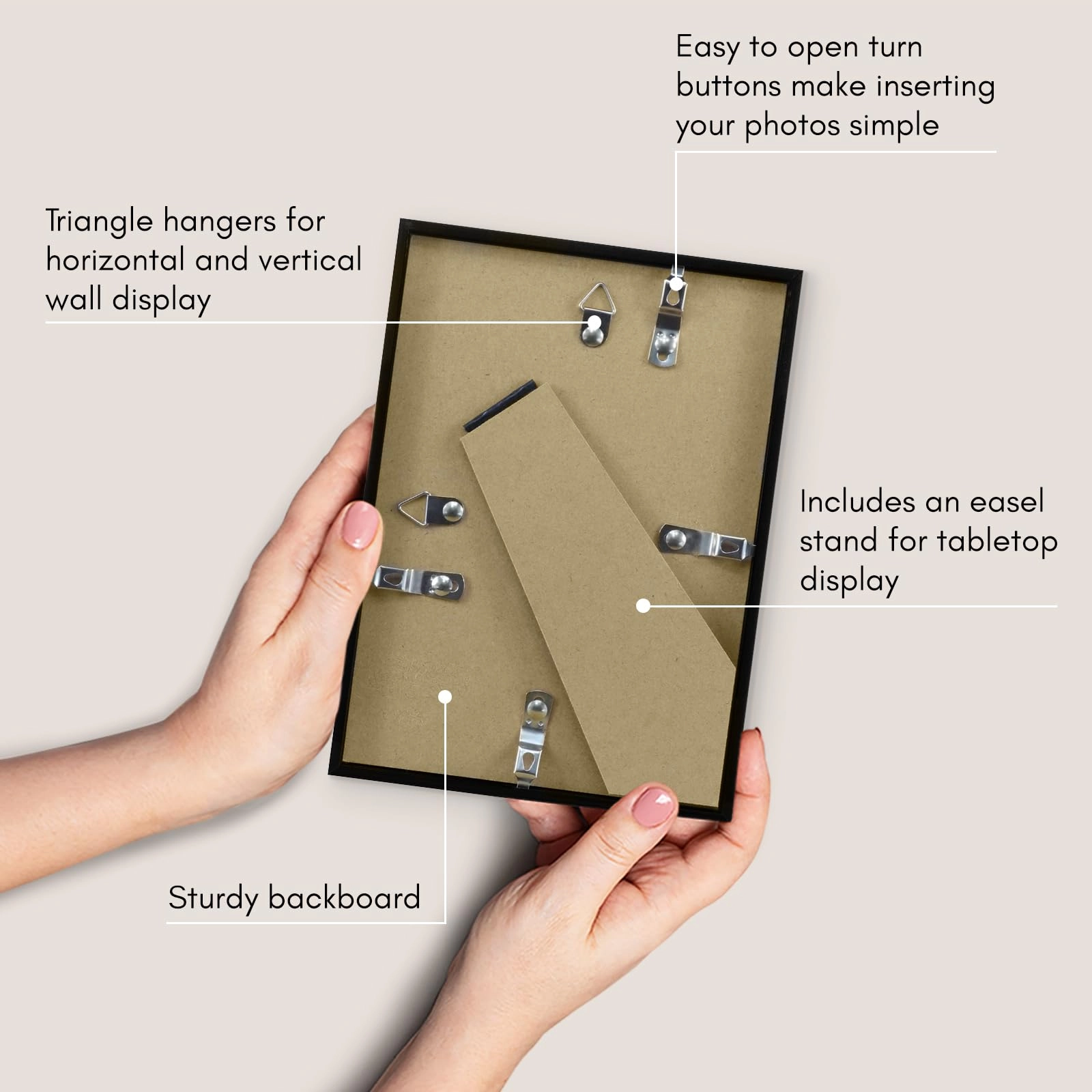 Hinged Picture Frame - 5x7 Two Displays