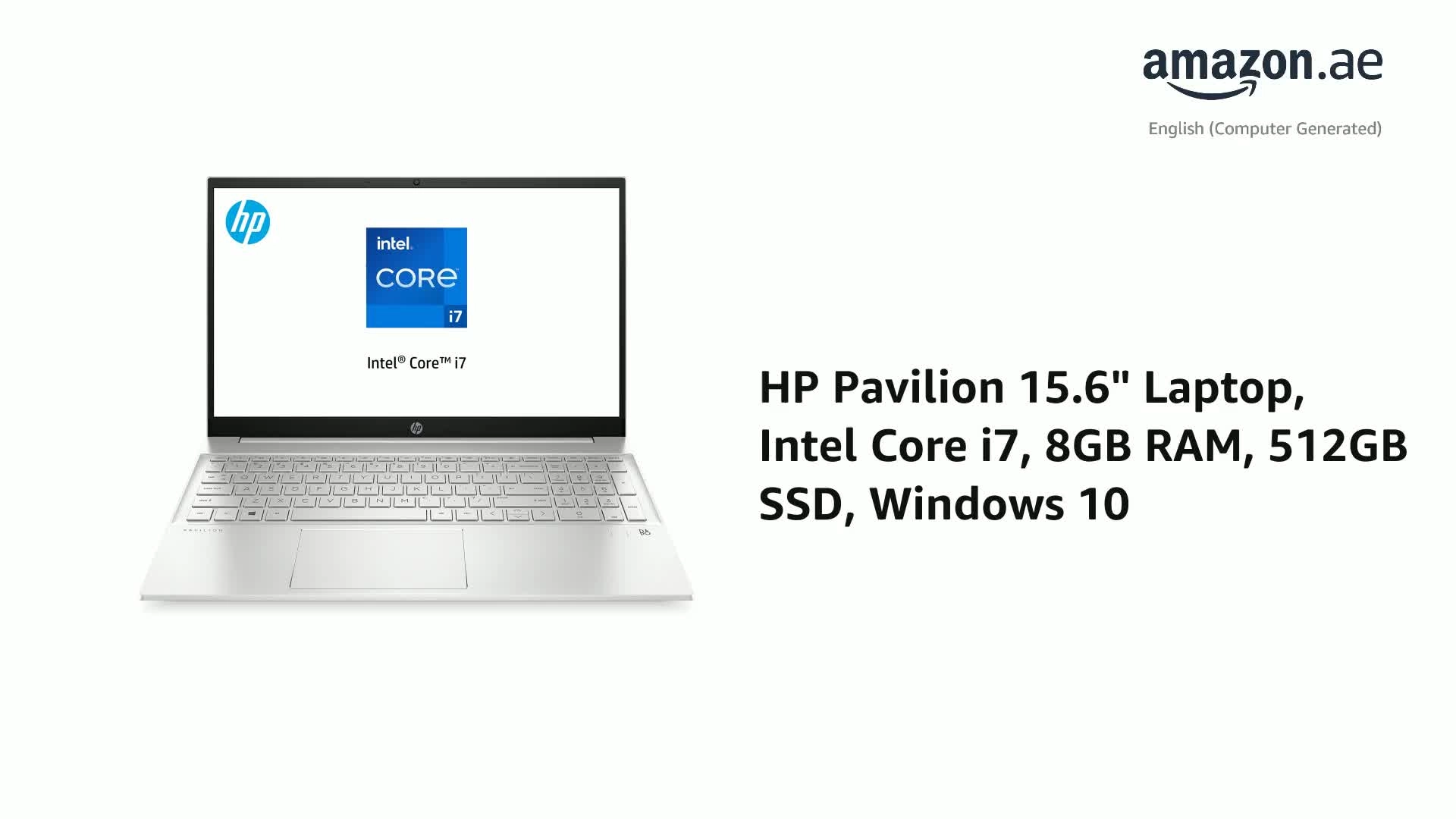 Pavilion 15 - 15.6'' Core i7 8GB DDR4 512GB SSD