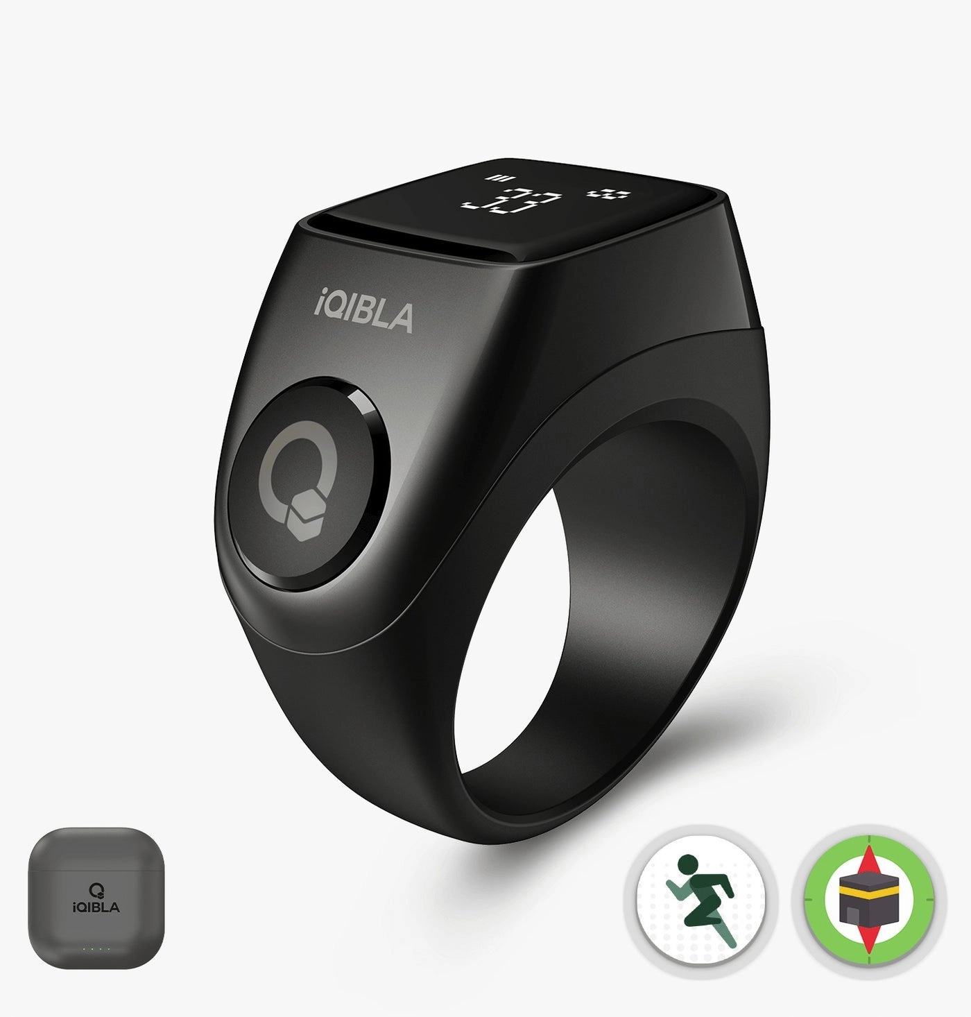 Zikar Ring Jood - 55 mAh USB-C Black