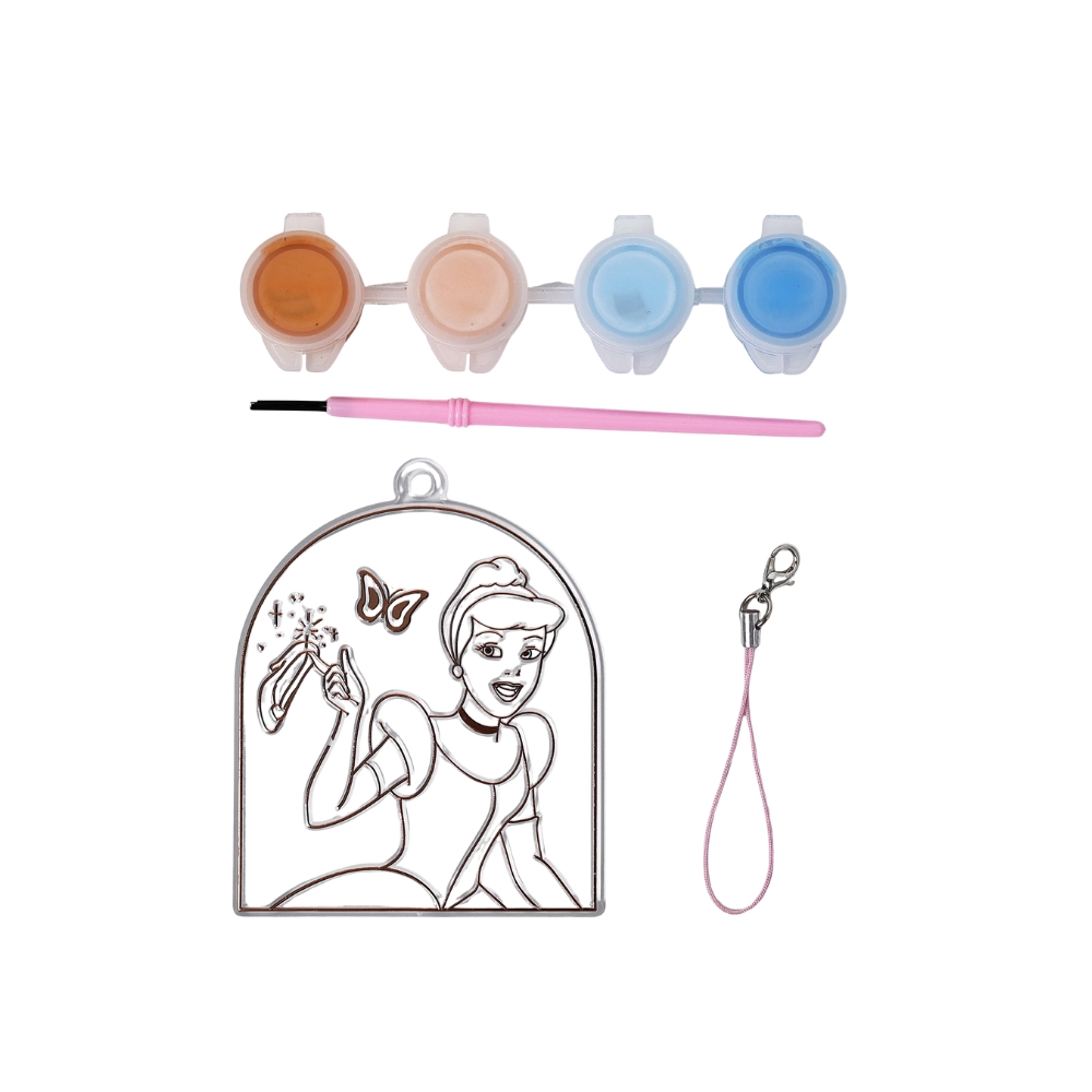 Make Your Own Suncatcher Arts & Crafts Kit - 1 Suncatcher, 1 Brush, 1 Lanyard, 4 Colors