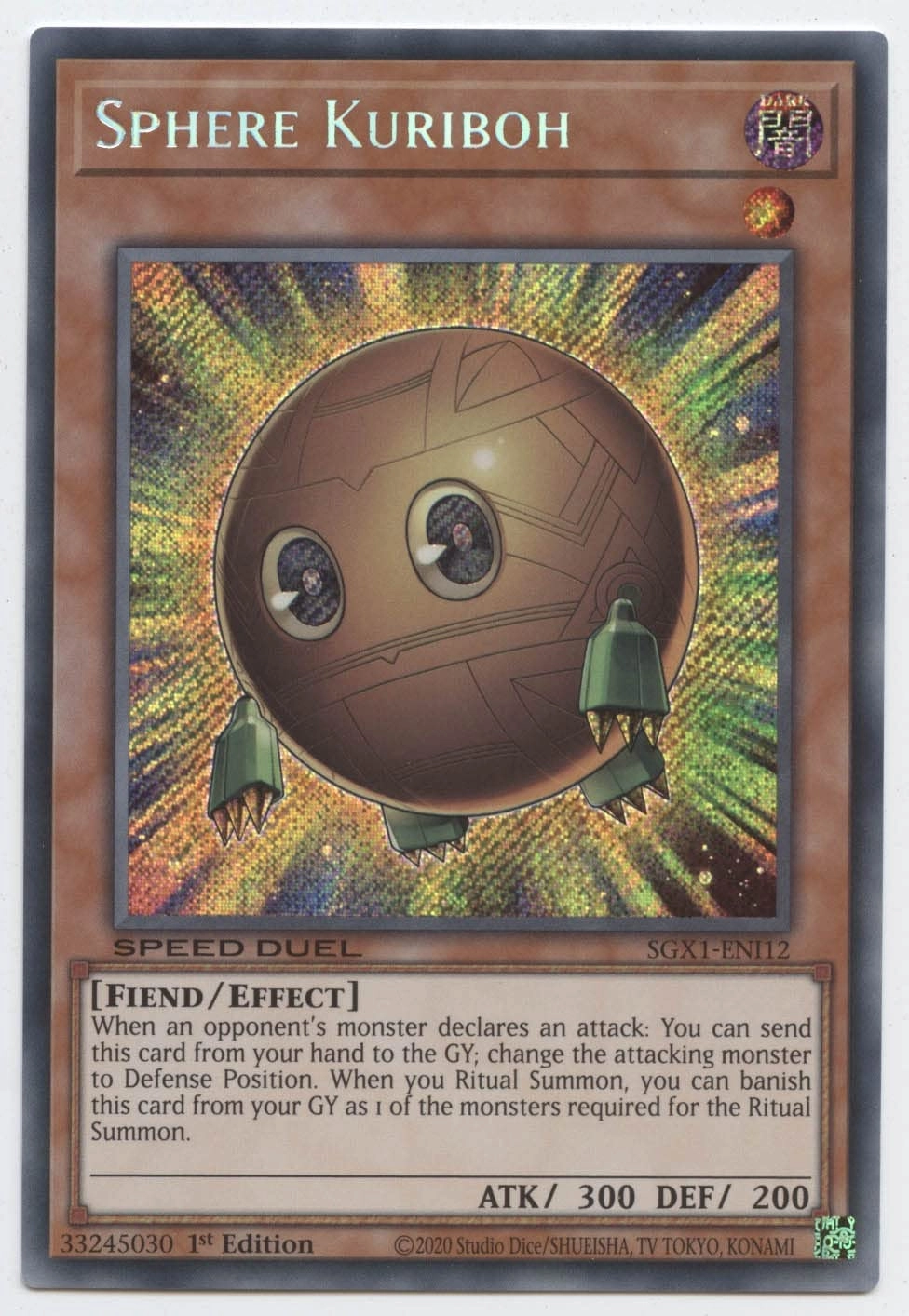 Yu-Gi-Oh! Sphere Kuriboh SGX1-ENI12
