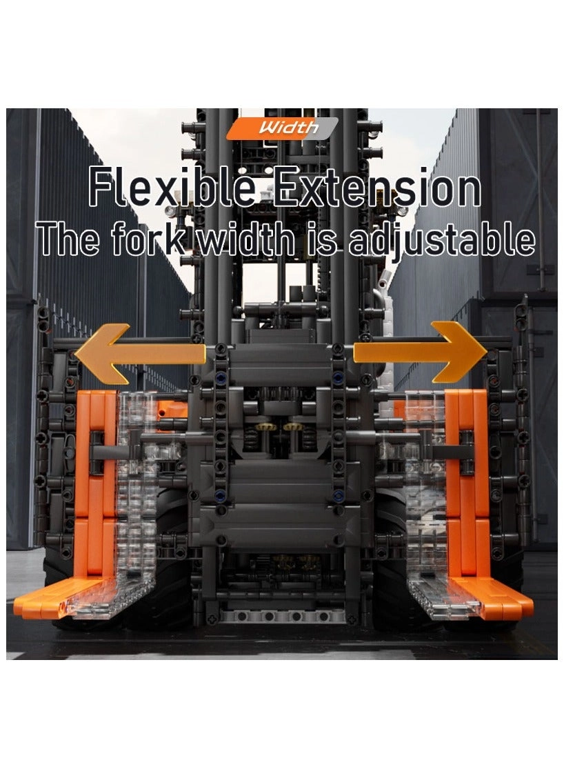 Heavy Duty Forklift Building Block Kit Truck (17044) - Construction