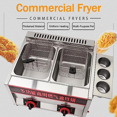 Commercial Countertop Gas Fryer MVVFKF0929