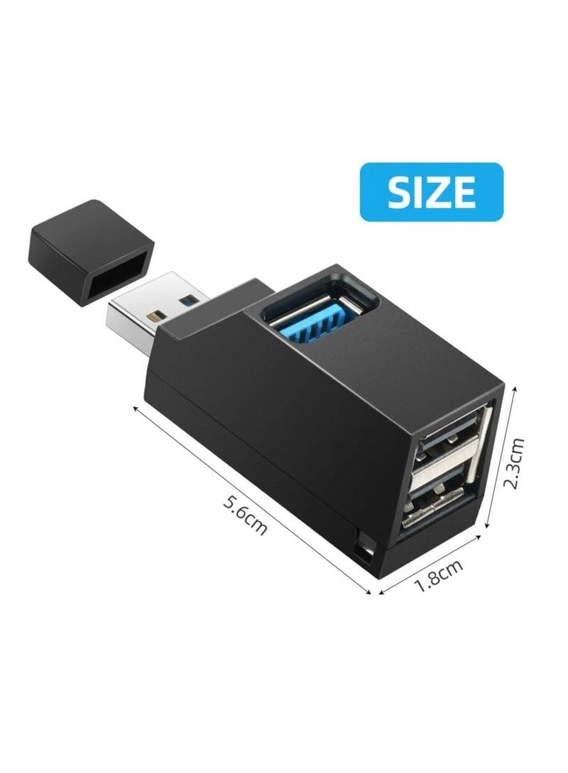 Mini USB Hub - USB-A to USB-A 3-Port USB 3.0