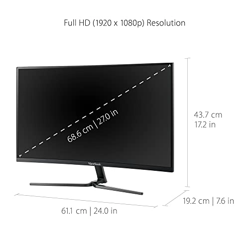 VX2758-C-MH - 27 Inches 1920 x 1080 Pixels
