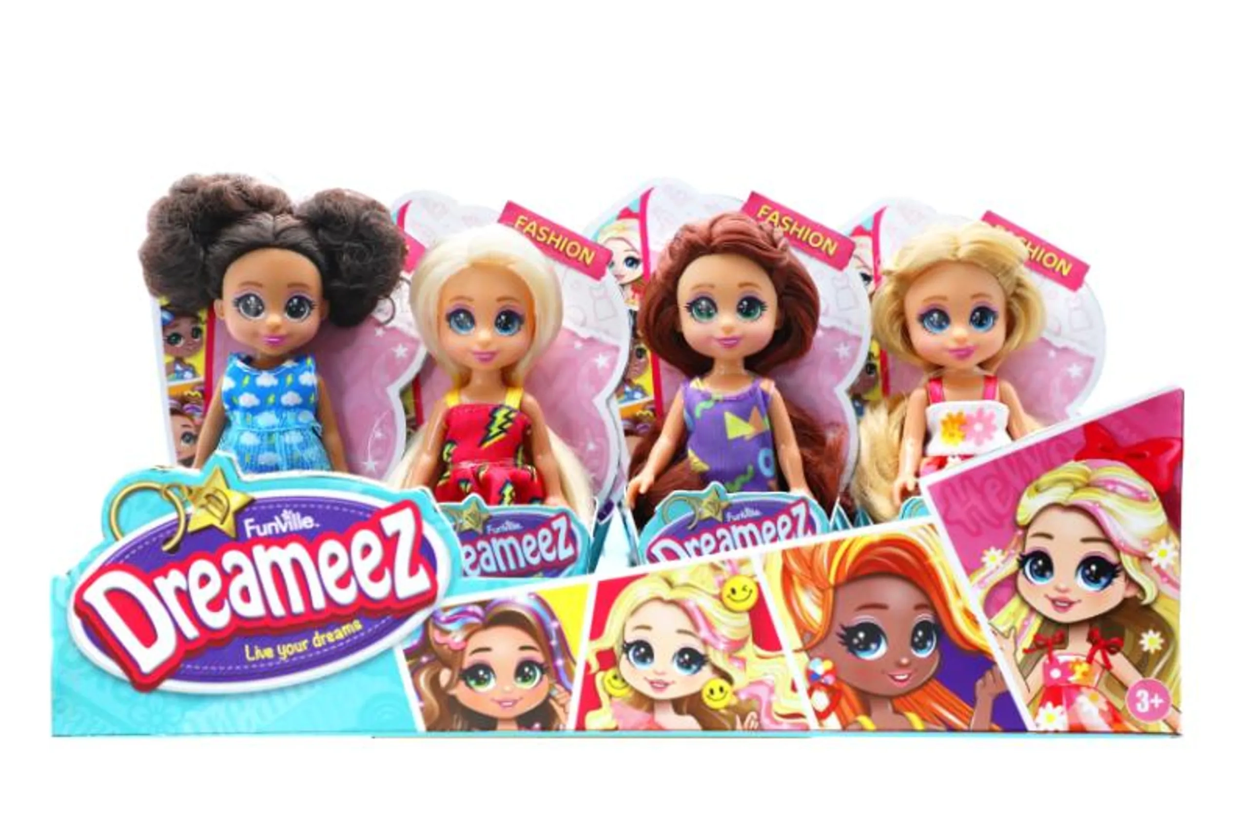 Dreameez Fairy Dolls - 12 cm 4 Assorted Ages 3+ Set