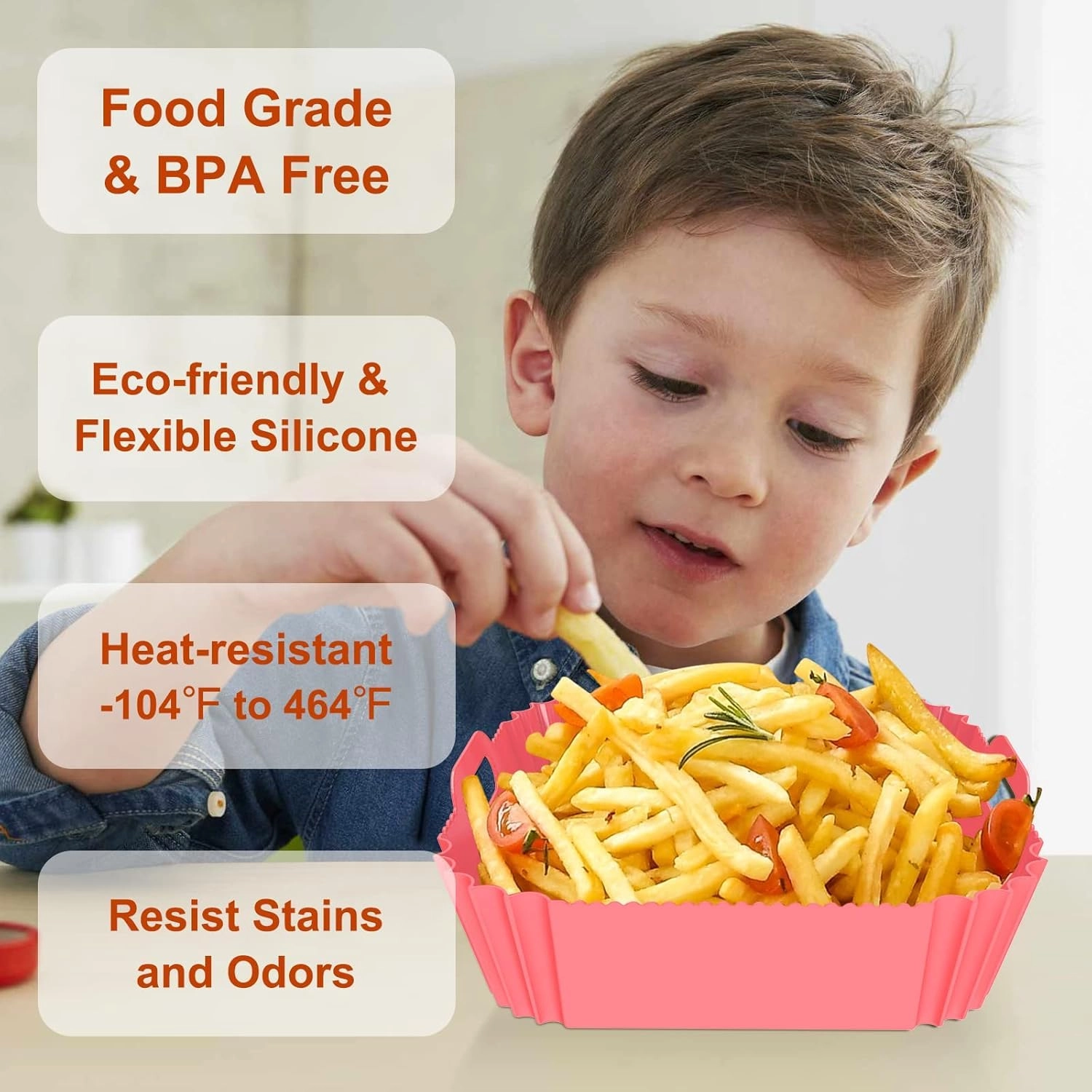 Silicone Air Fryer Liners - 3 Pcs