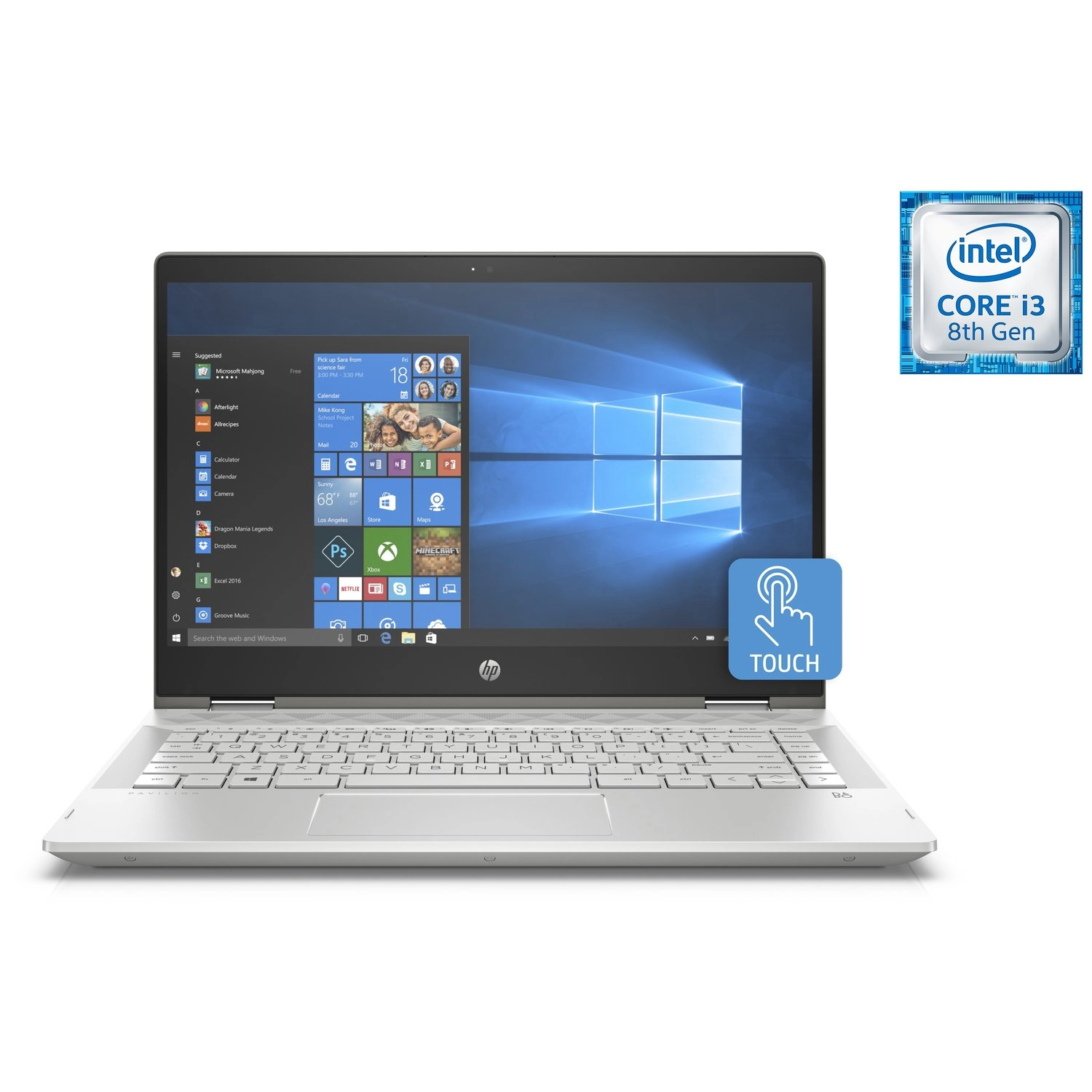 Pavilion x360 14-CD1005NE - 14 inch 4 GB 1000 gigabyte Core i3