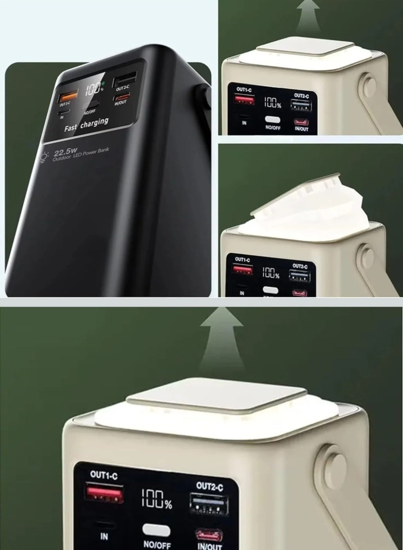 N-37 - 50000mAh 22.5 W Fast Charging 2 USB ports 2 Type-C ports