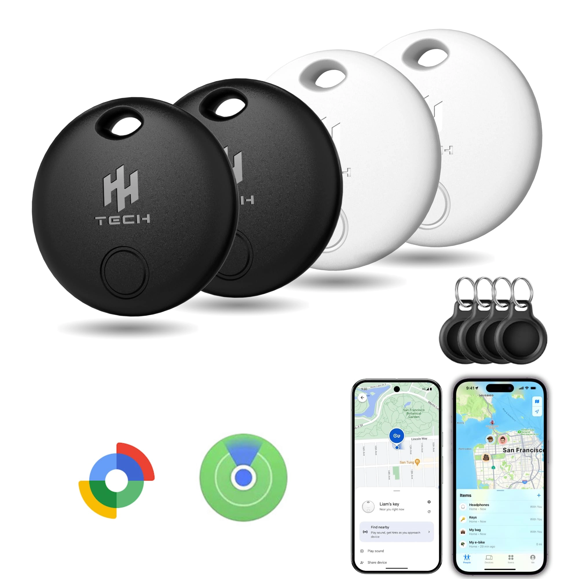 hh-tech Smart Tracker Tag Dual Pack