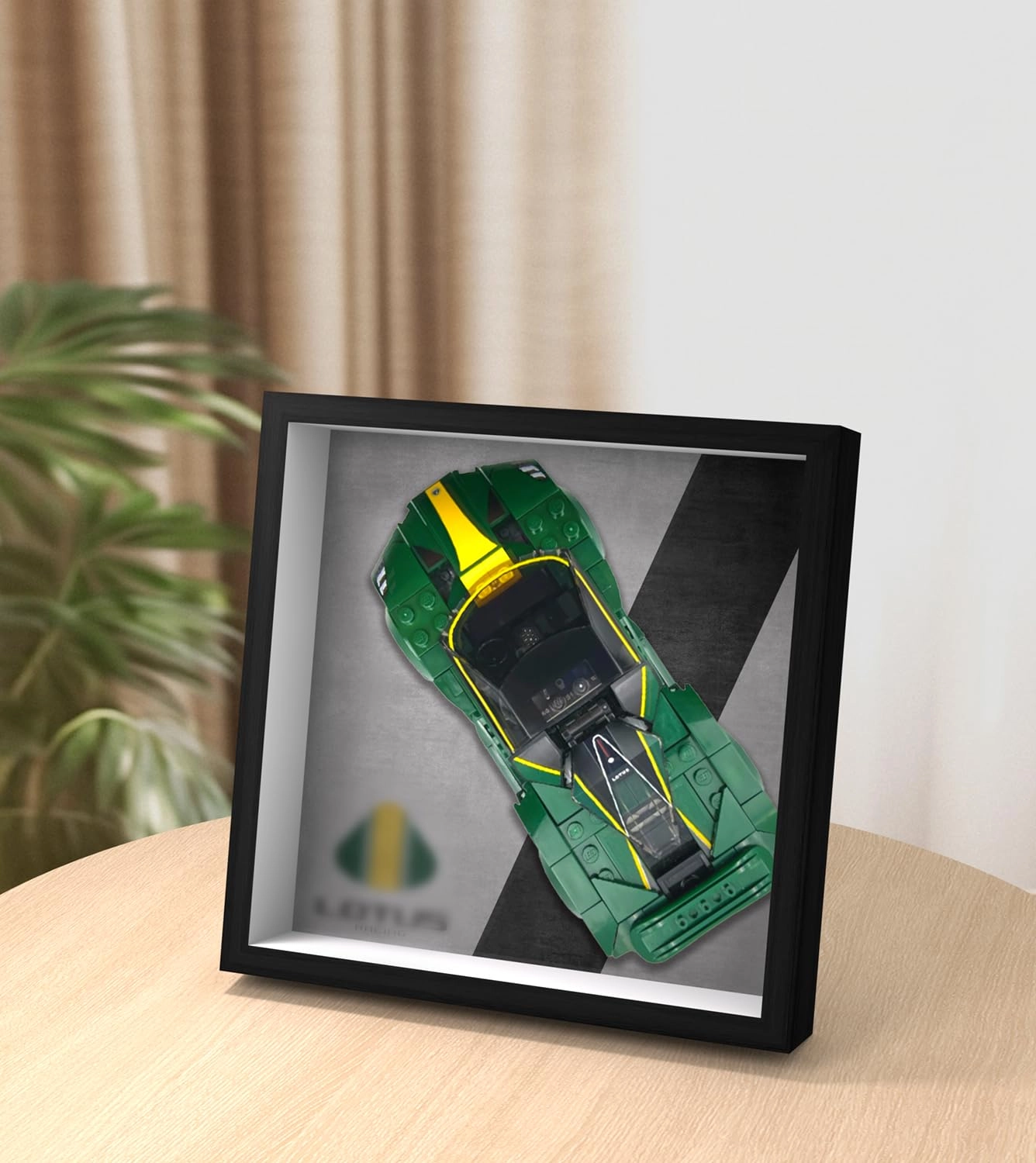 WETCEAOM Display Wallboard - 8.08x8.08 inches for Lego Speed Champions Lotus Evija 76907 Race Car