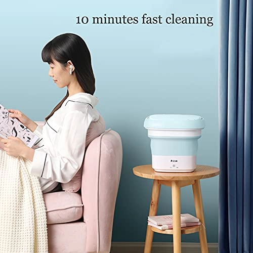 Portable Washing Machine,Turbine Folding Mini Usb Laundry Washer,Perfect For Apartments, Rvs And Small Space Living Shandongmt (Color : B)