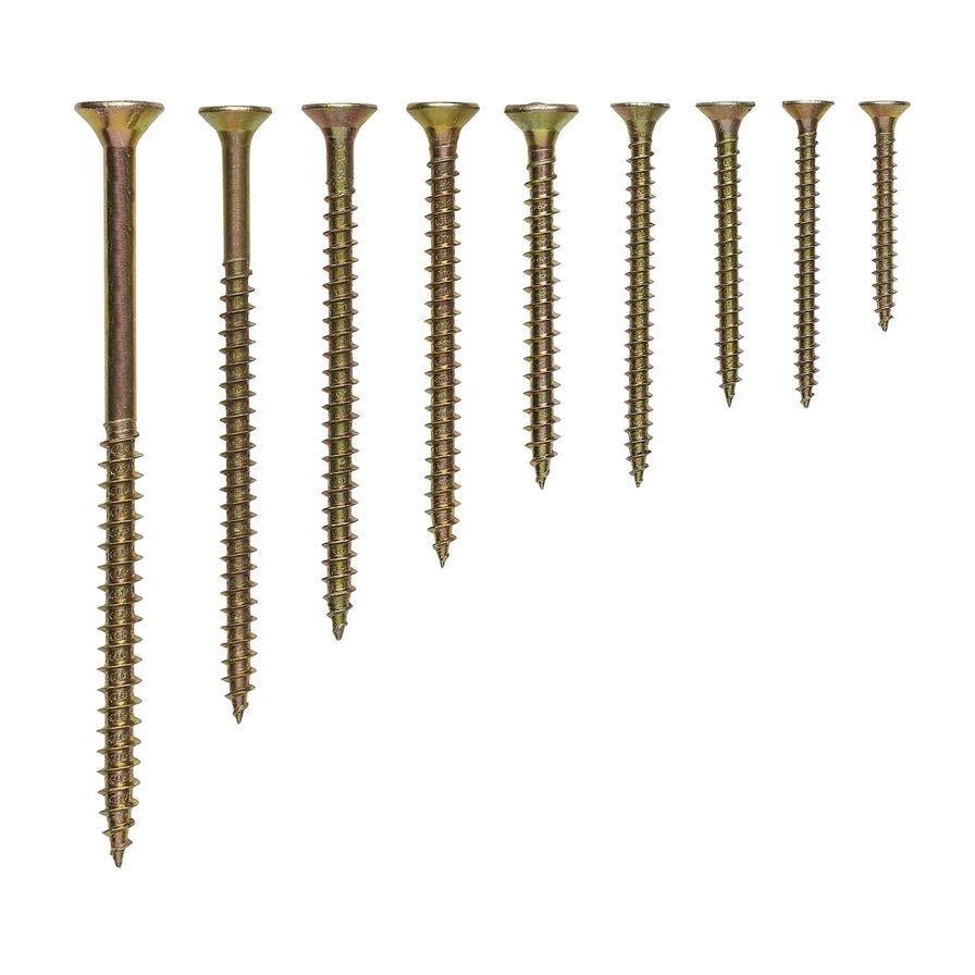Carbon Steel Screw Set - 2000pc yellow zinc plated