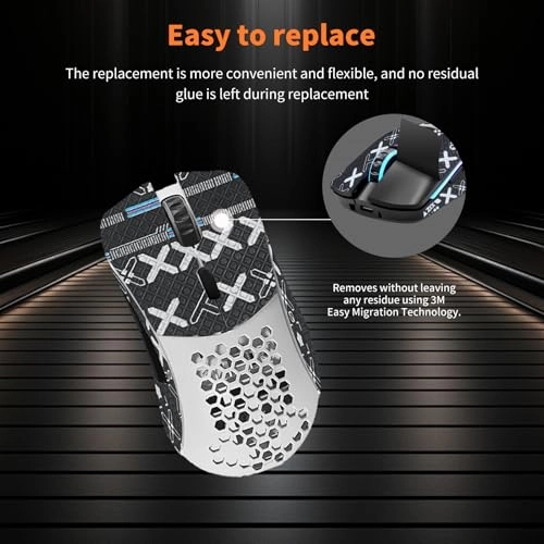 Mouse Grip Tape - Full Coverage Self-Adhesive Black