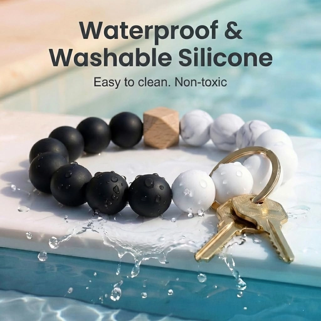 Silicone Key Ring Bracelet - Car