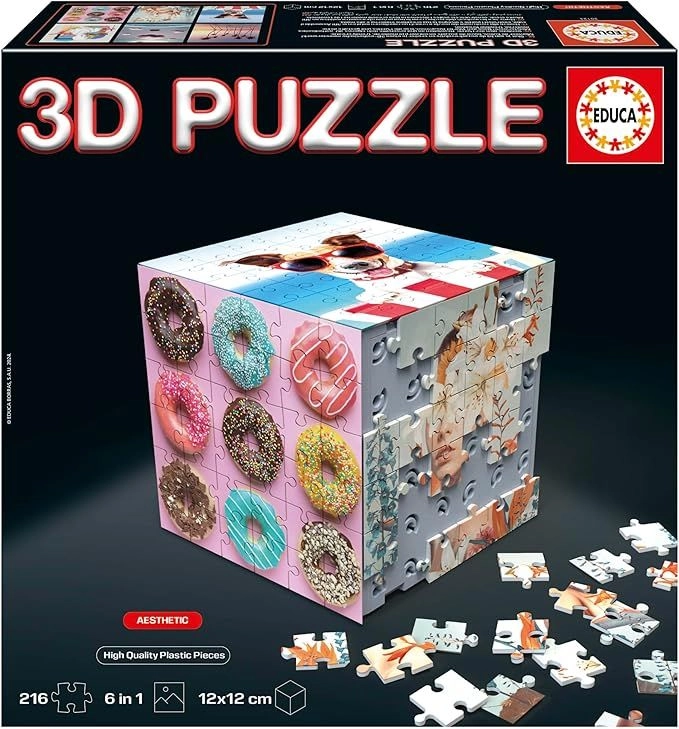 Cube Animals 3D Puzzle (RTT-20125) - 216 pcs