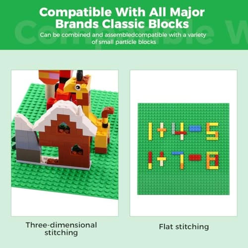 Peel and Stick Building Base plates - ABS Plastic 8pcs