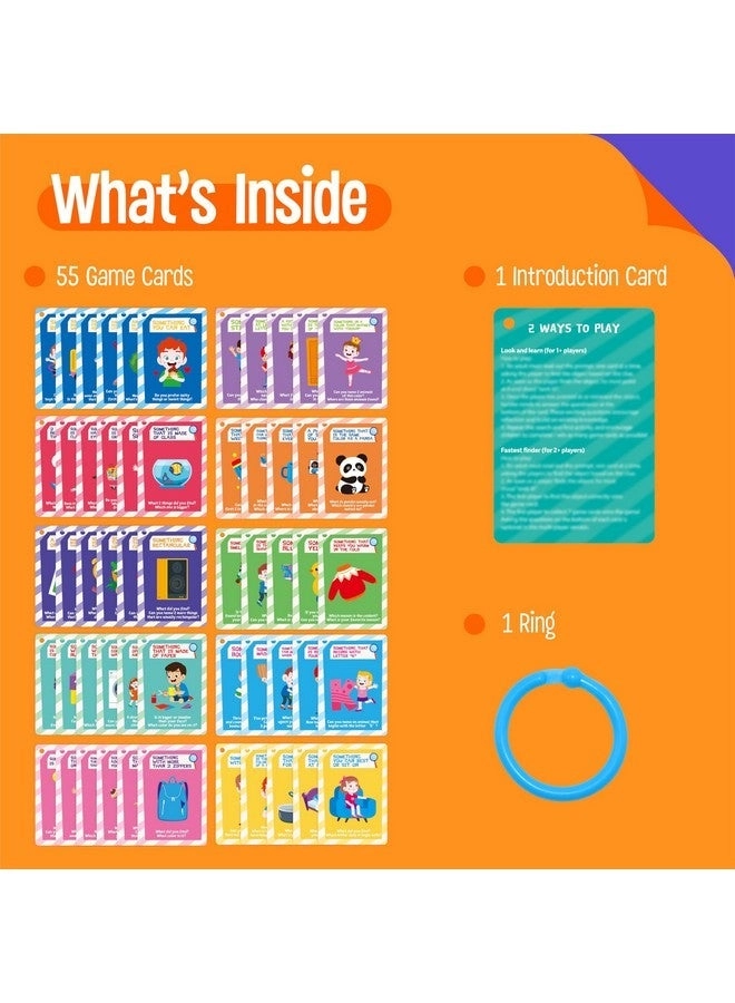 Indoor Scavenger Hunt Cards - Toddlers 56 pieces