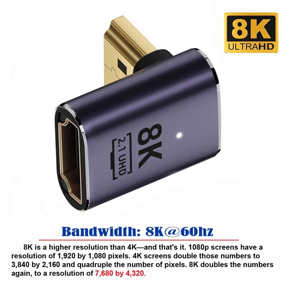 8K HDMI Adapter with Ethernet