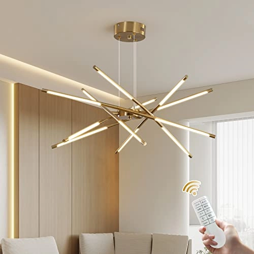 Modern Sputnik Chandeliers - 3000K-6000K Dimmable