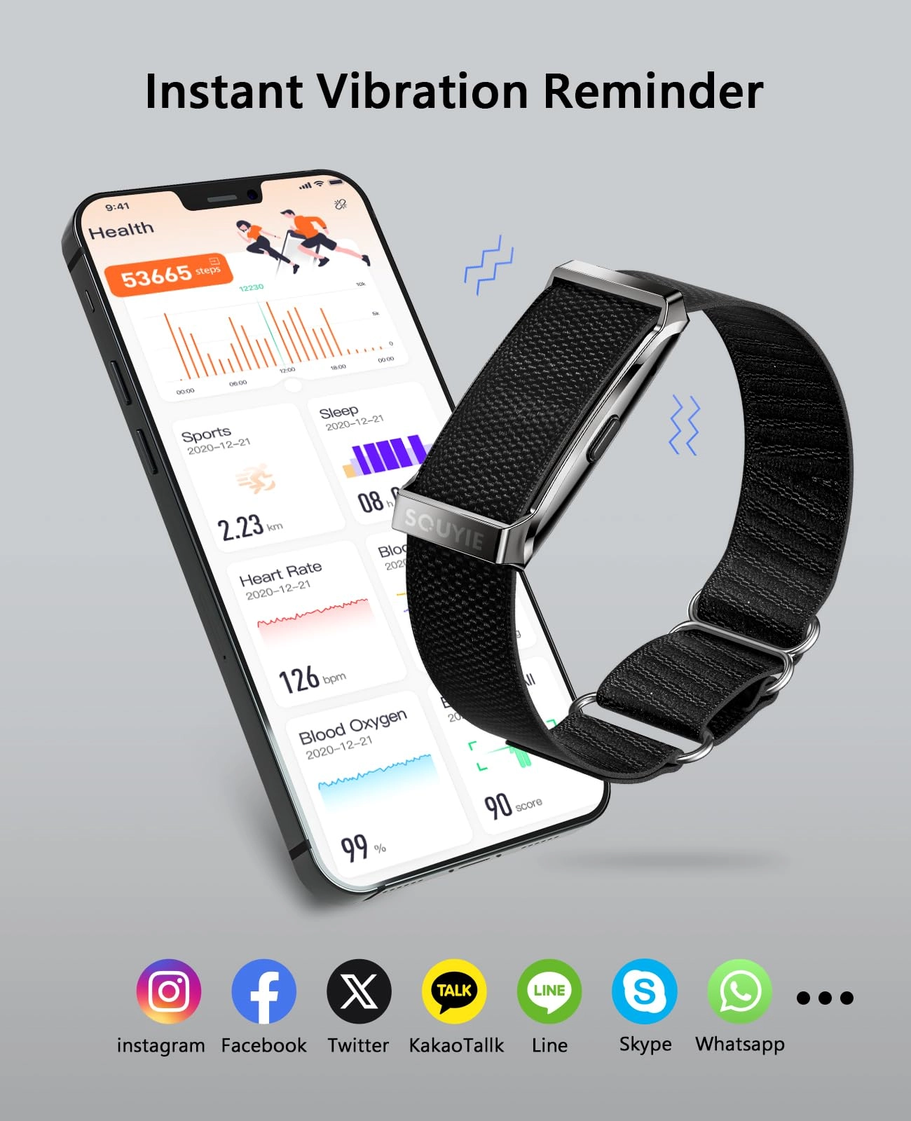 DS10 - 170+ Sports Modes 24H Sleep Tracker