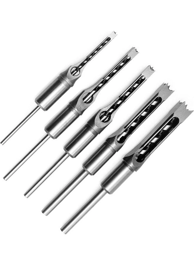 NIBEMINENT Hole Saw Mortising Chisel Drill Bits - carbon steel 5 Piece