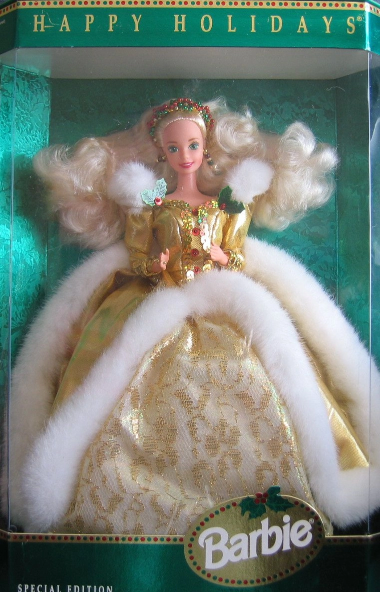 Mattel Barbie Happy Holidays 1994 - 11.5" Blond Hair