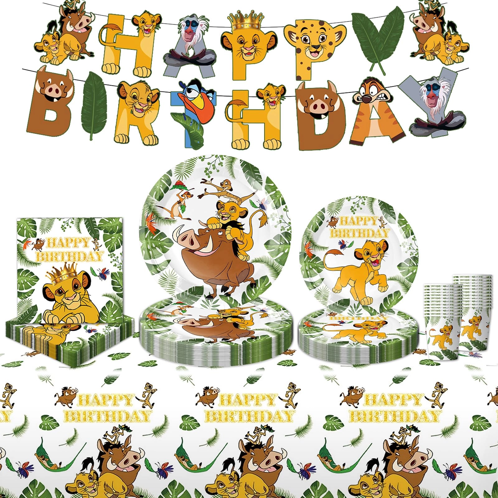 Party Tableware Set - 52PC Birthday