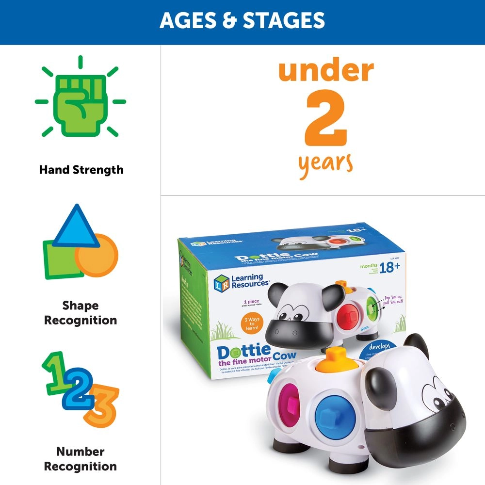 Dottie The Fine Motor Cow - 18 months and up 1 pieces