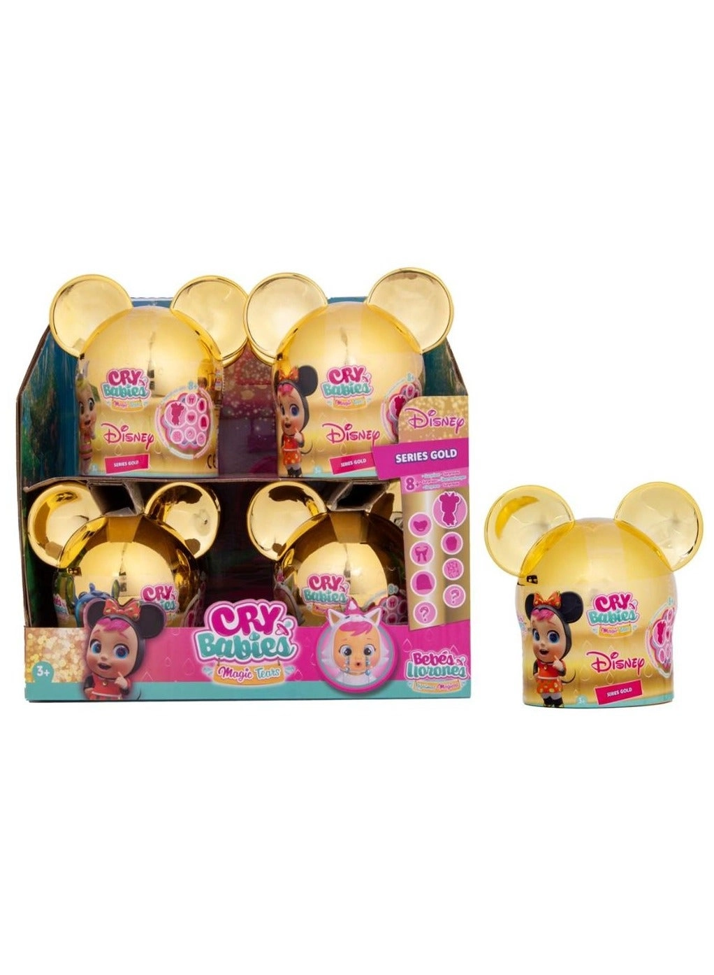 CRY BABIES Disney Gold Edition - Collectible Figure with Accessories Ages 3+