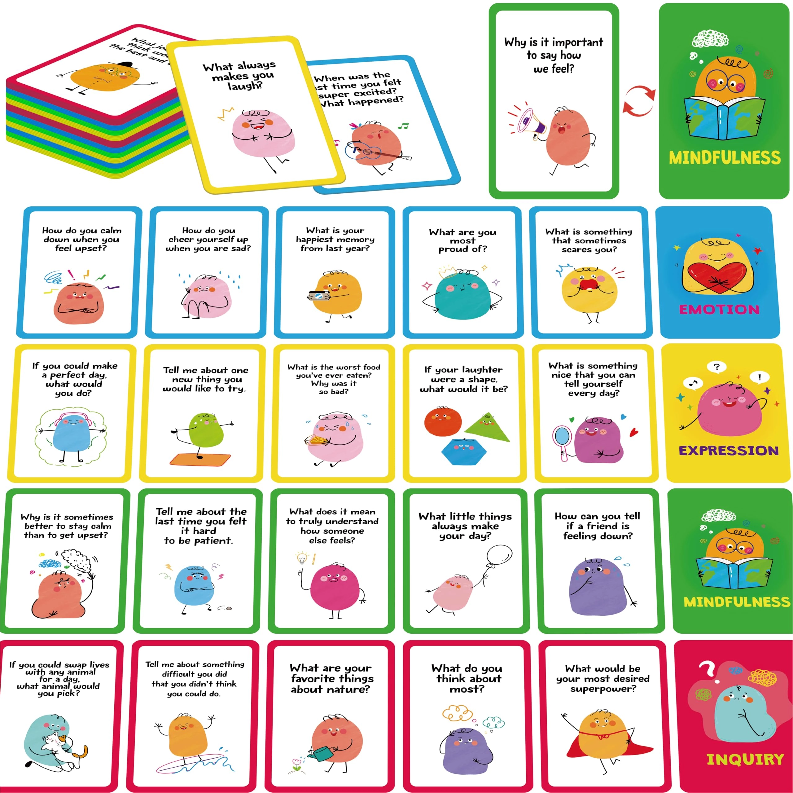 SpriteGru 70 Conversation Cards - 3+ 70 pieces