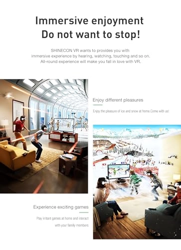 3D VR Glasses Headset - 96FOV Controller Headphones