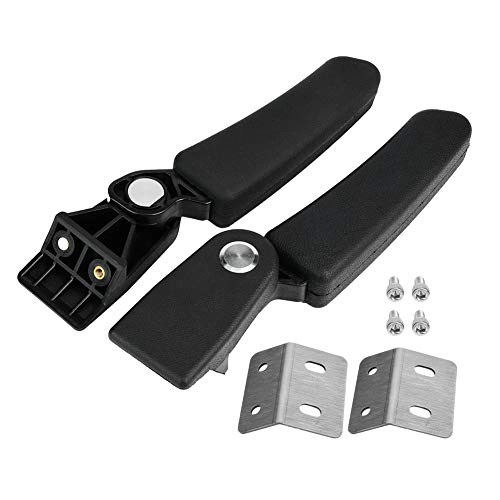 Passenger Rear Armrest - 300mm X 245mm X 39mm Black ABS Plastic