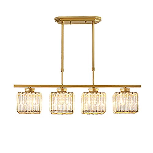 Rectangular Chandelier - E27 3 head Golden