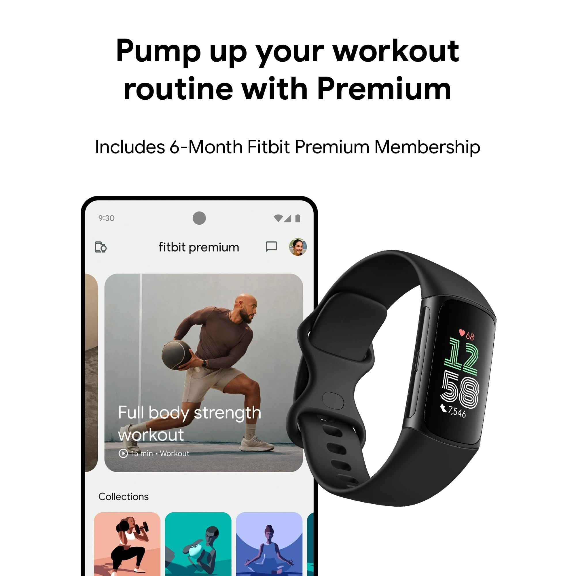 Charge 6 - One Size (S & L Bands Included)