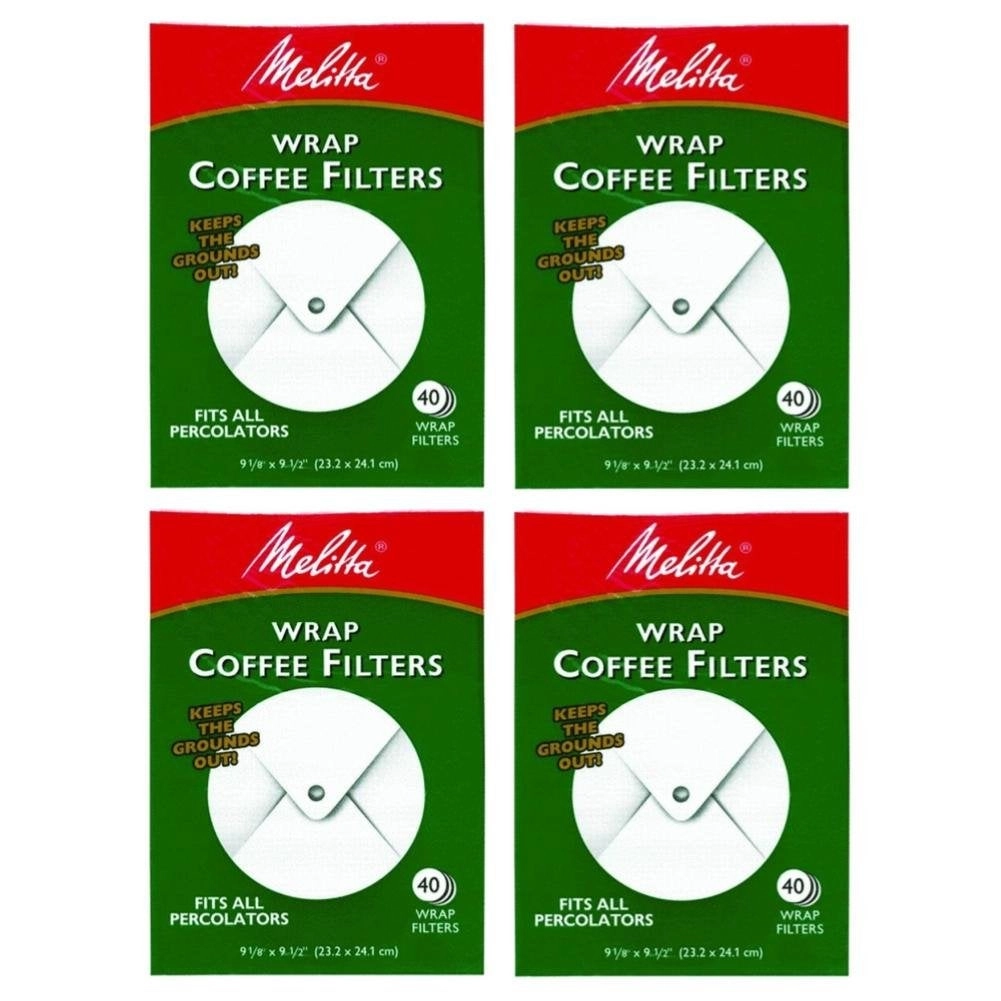 Melitta USA Inc. 627402 Super Premium Wrap Around Coffee Filters - 4-Pack 40 Count