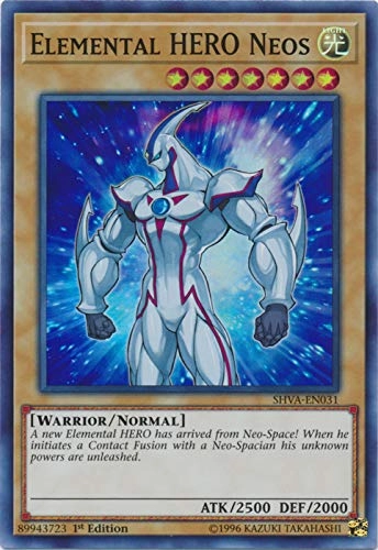 Yu-Gi-Oh! Elemental HERO Neos - SHVA-EN031 Super Rare 1st Edition Shadows in Valhalla