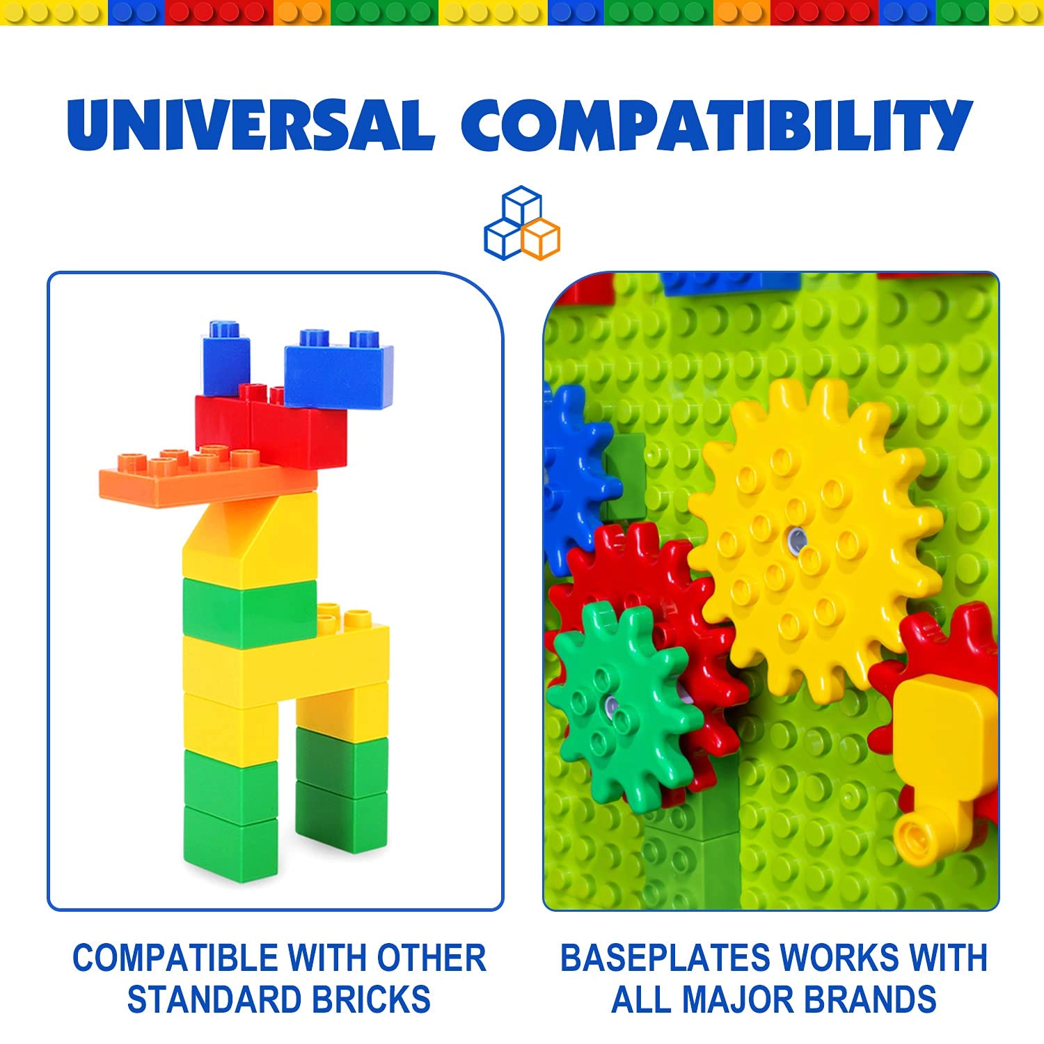 Large Classic Building Bricks Set - 101 pcs