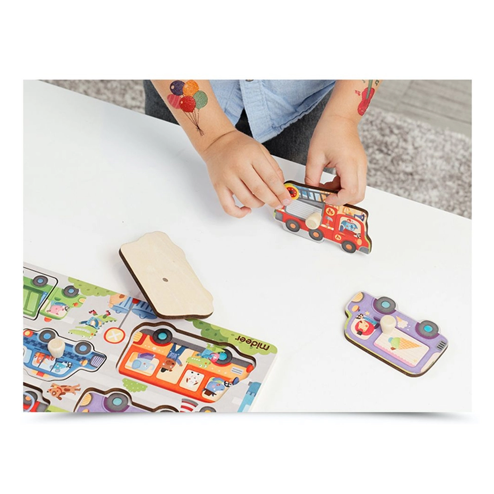Vehicles Discovery Wooden Puzzle (TOP-MD3063)