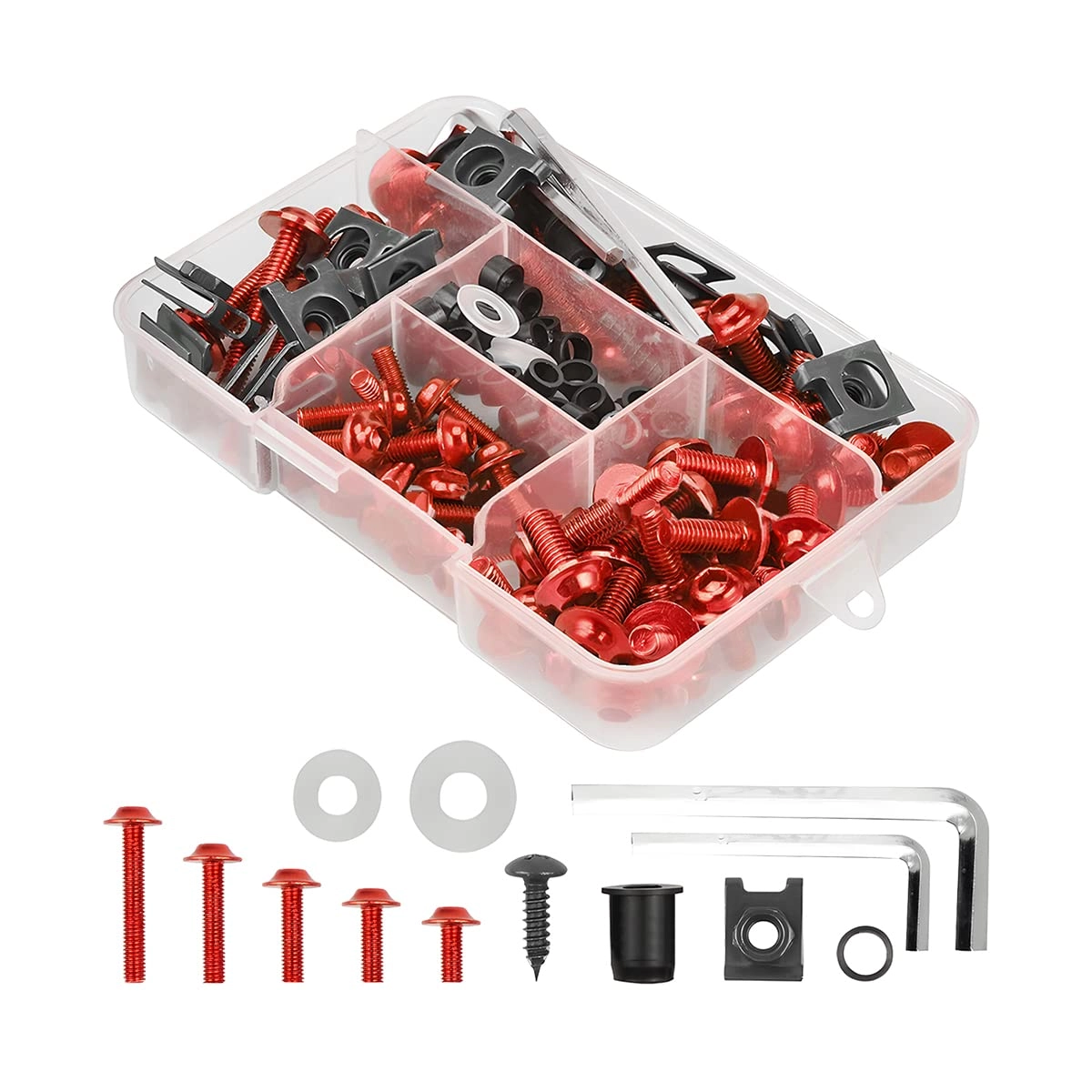 Motorcycle Fairing Bolt Kit - 40mm 6mm