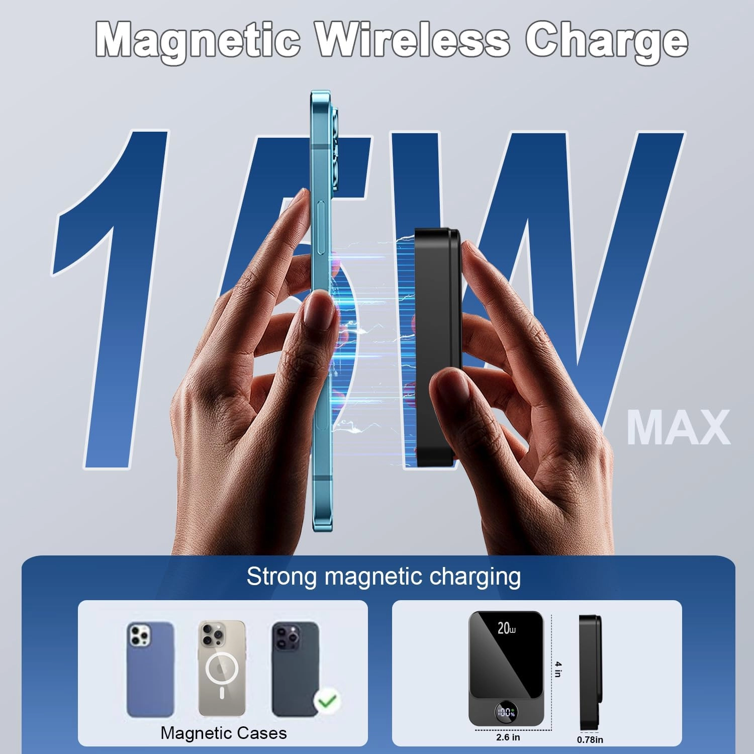 Magnetic Power Bank - Mag-Safe 10000mAh 20W
