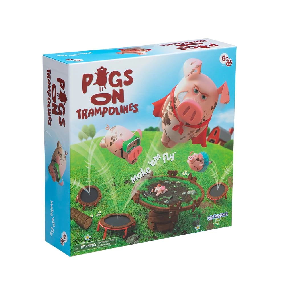 Playmonster Pigs on Trampolines - Family Game Multi-Player