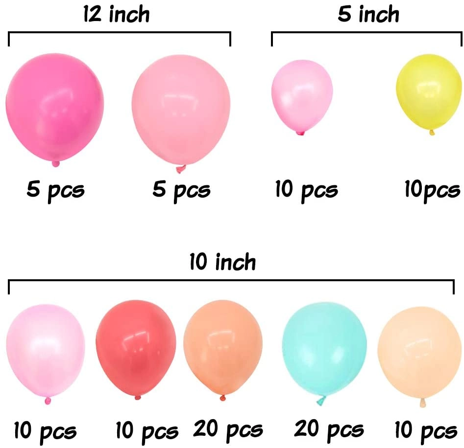Balloon Garland Kit - 102 Piece Birthday Baby Shower
