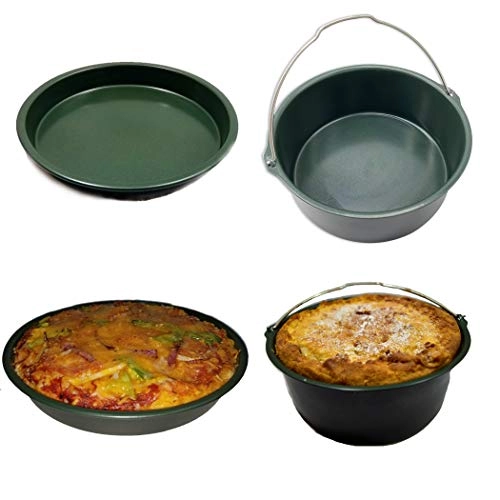 Air Fryer Accessories Set - High Grade Stainless Steel Ceramic Coating Aluminum High Temperature Silicone 8 piece(s)