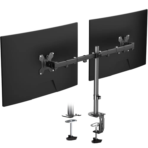 Pholiten Dual Monitor Stand - 2 Screens 32 Inches 75x75mm or 100x100mm