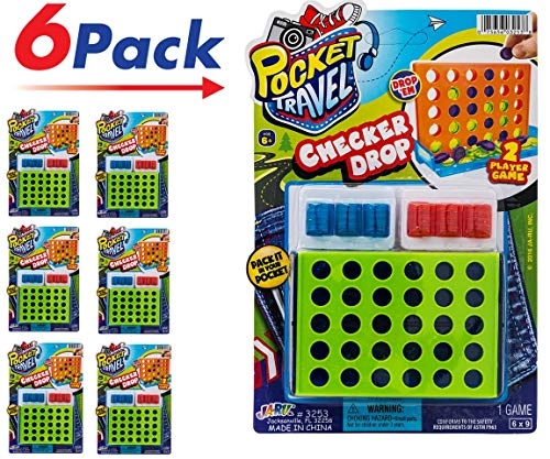 Portable Tic Tac Toe - 6 Pack Pocket Size