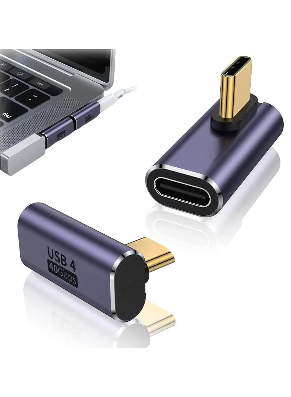 Sweet seven Charge Cable 100W USB-C to USB-C 90-Degree (2-Pack)